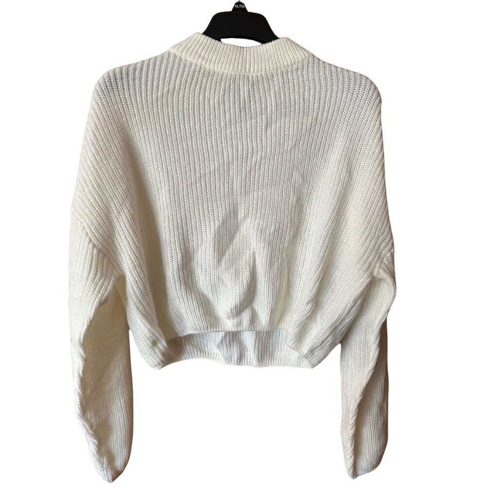 H&M White Knit Sweater